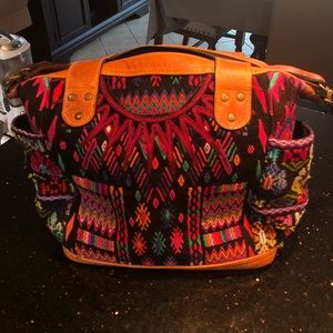 Bohemian Multicolor Patterned Shoulder Bag